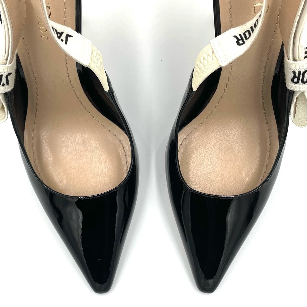 ❤️SOLD❤️Dior J’adior Slingback Pump - Black Patent Calfskin - Picture 3 of 16